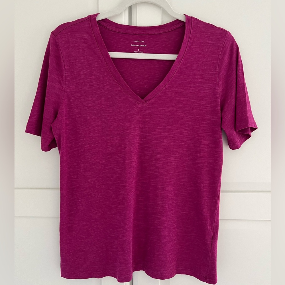 VNeck Slub Tee szS EUC